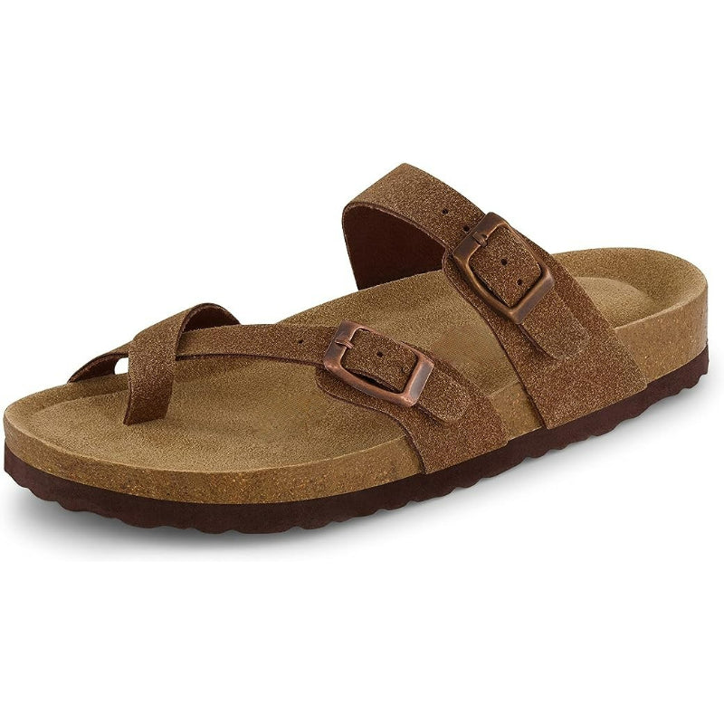 Double Buckle Strapped Sandals