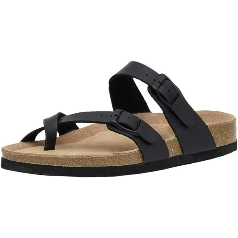 Double Buckle Strapped Sandals