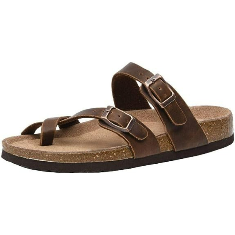 Double Buckle Strapped Sandals