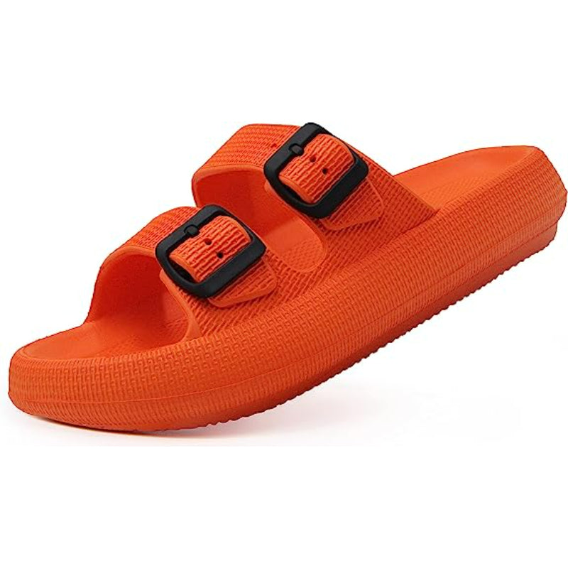 Flat Sandals With Double Buckle