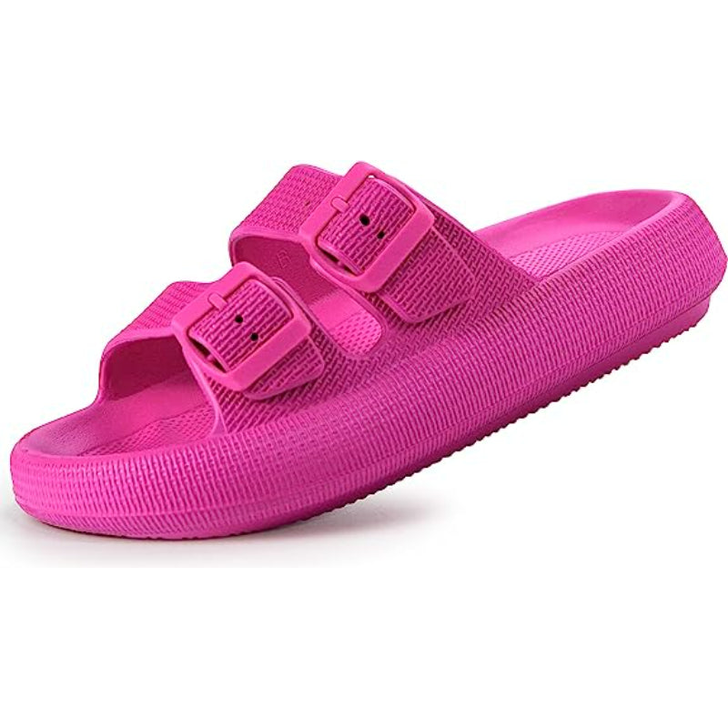 Flat Sandals With Double Buckle