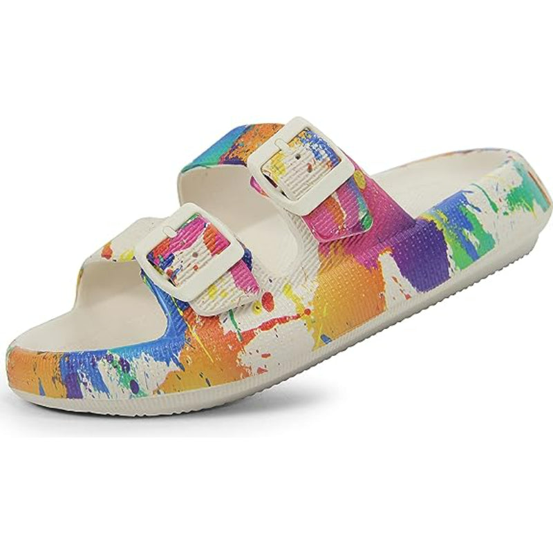 Flat Sandals With Double Buckle