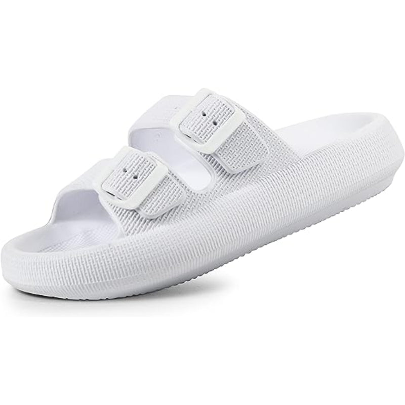 Flat Sandals With Double Buckle