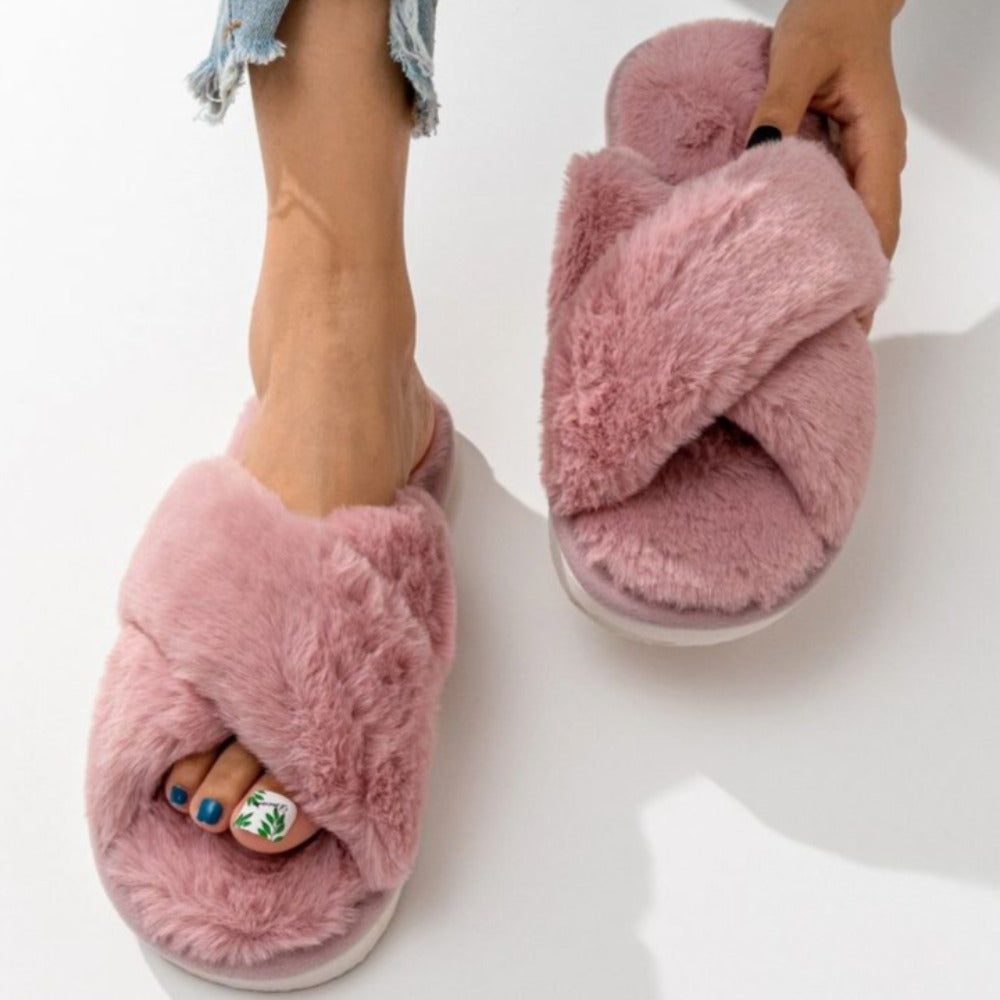 Comfy Criss Cross Slippers