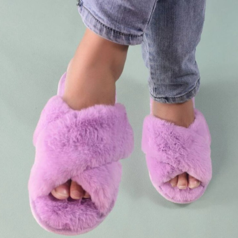 Comfy Criss Cross Slippers