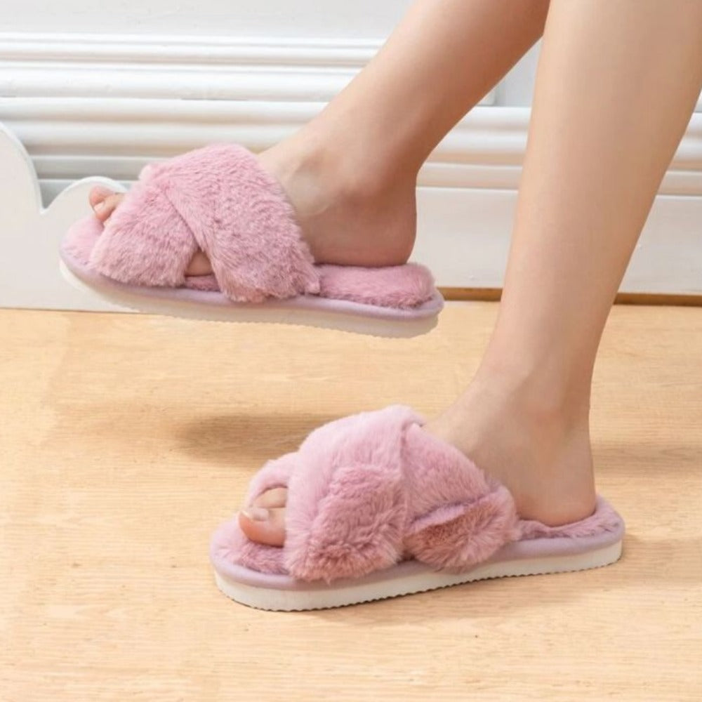 Comfy Criss Cross Slippers