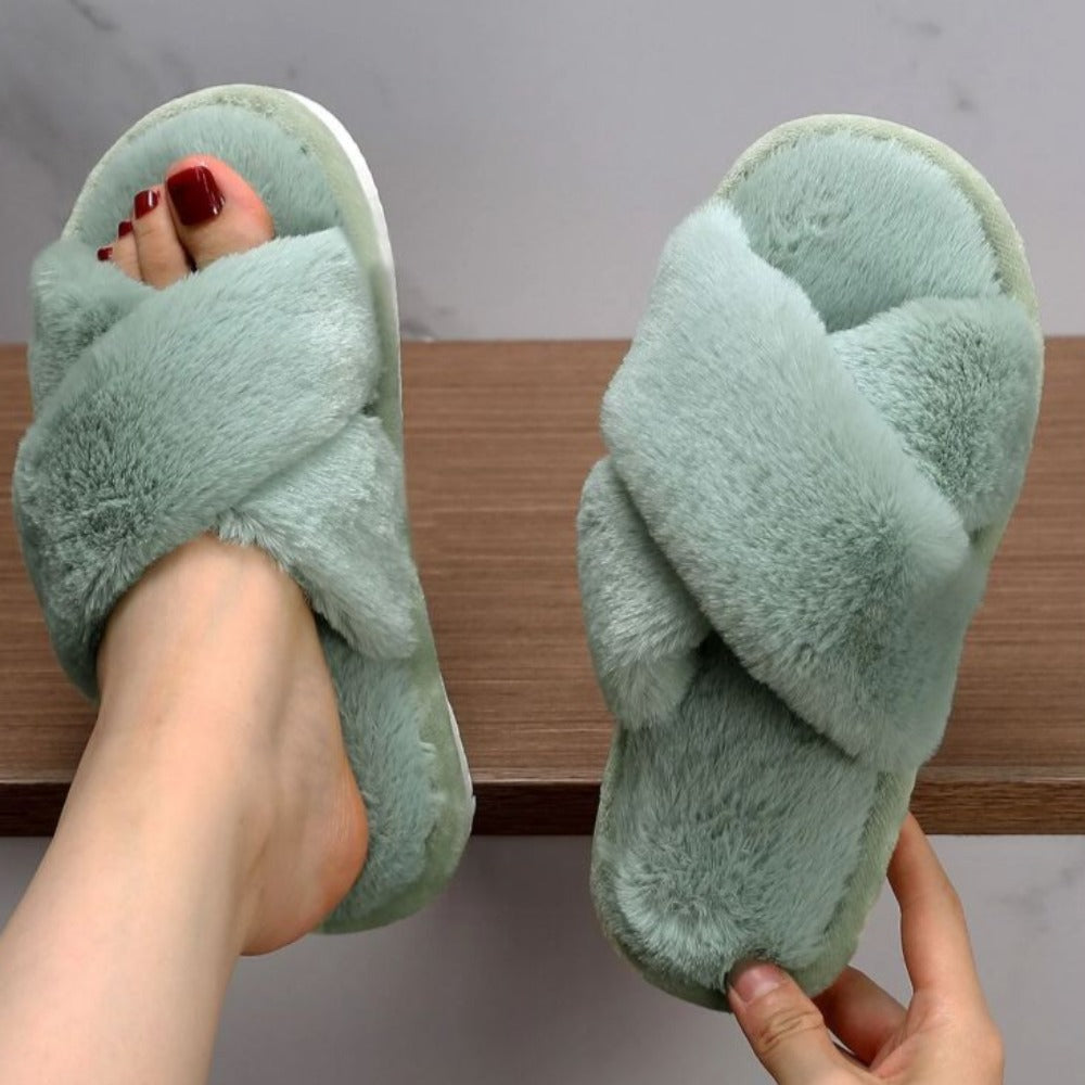 Comfy Criss Cross Slippers