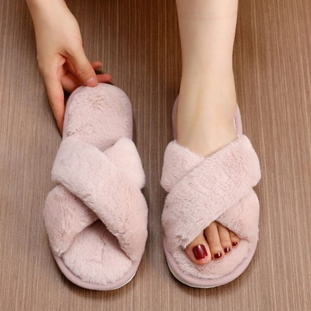 Comfy Criss Cross Slippers