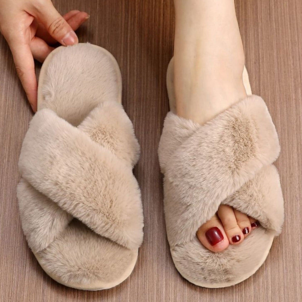 Comfy Criss Cross Slippers