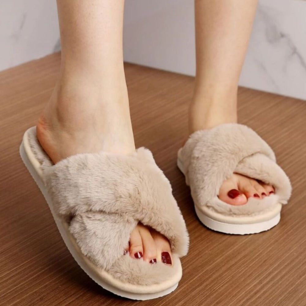 Comfy Criss Cross Slippers