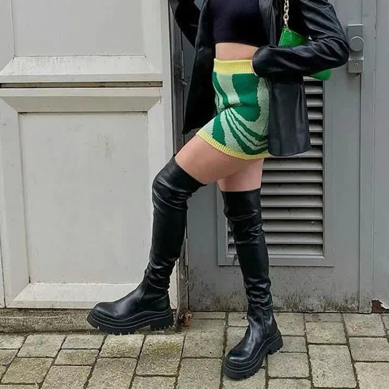 Platform Thigh High Boots