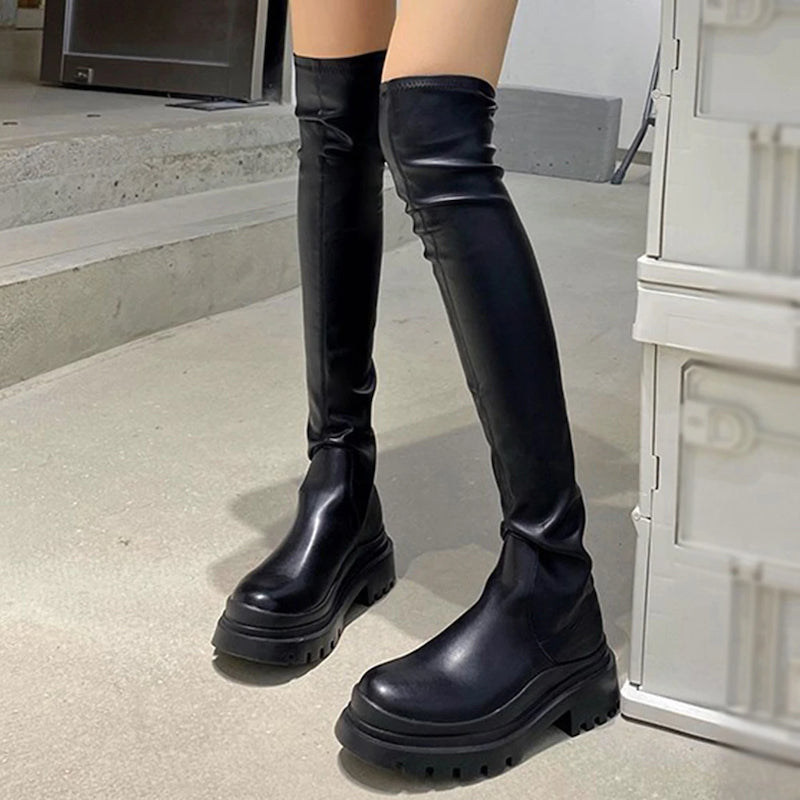 Platform Thigh High Boots