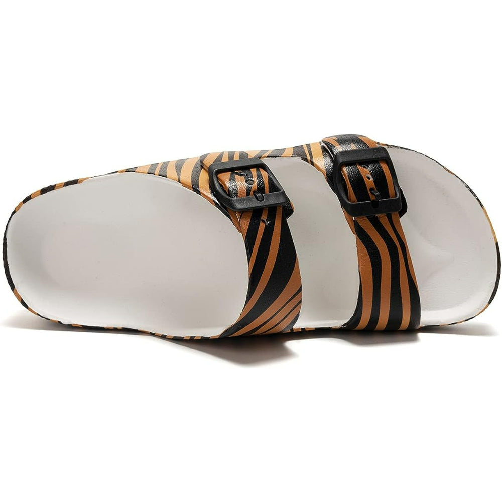 Adjustable And Comfy Buckle Patterned Sandals