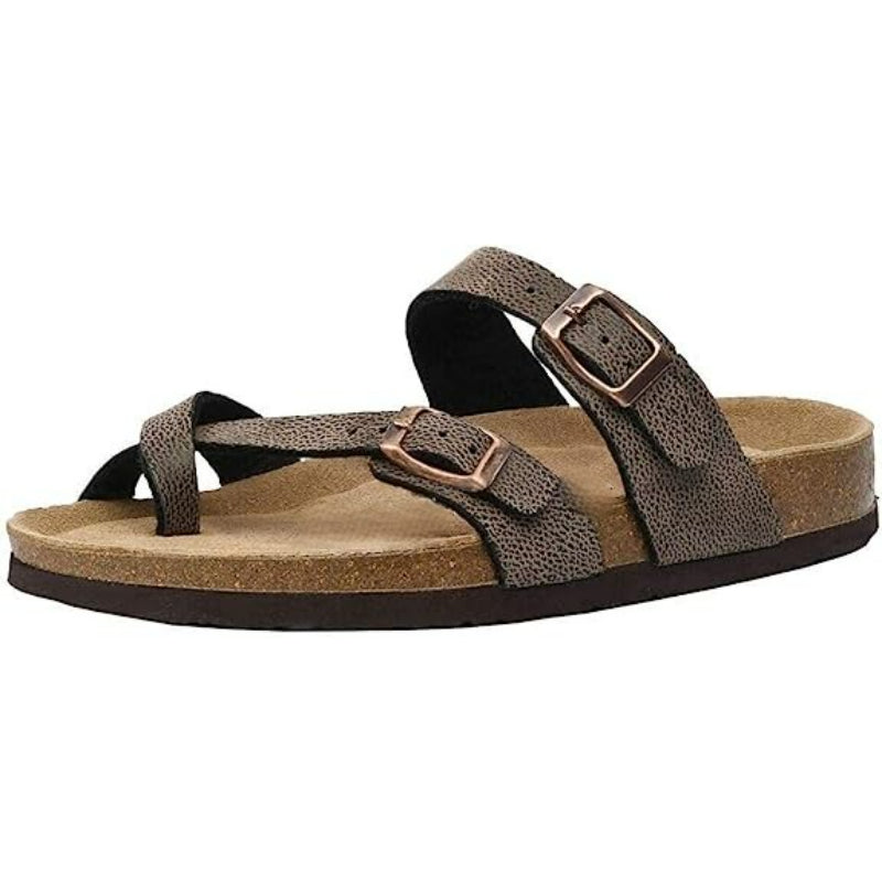 Double Buckle Strapped Sandals