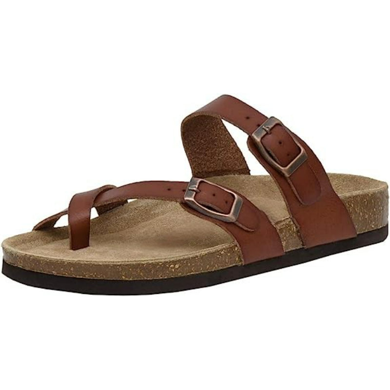 Double Buckle Strapped Sandals