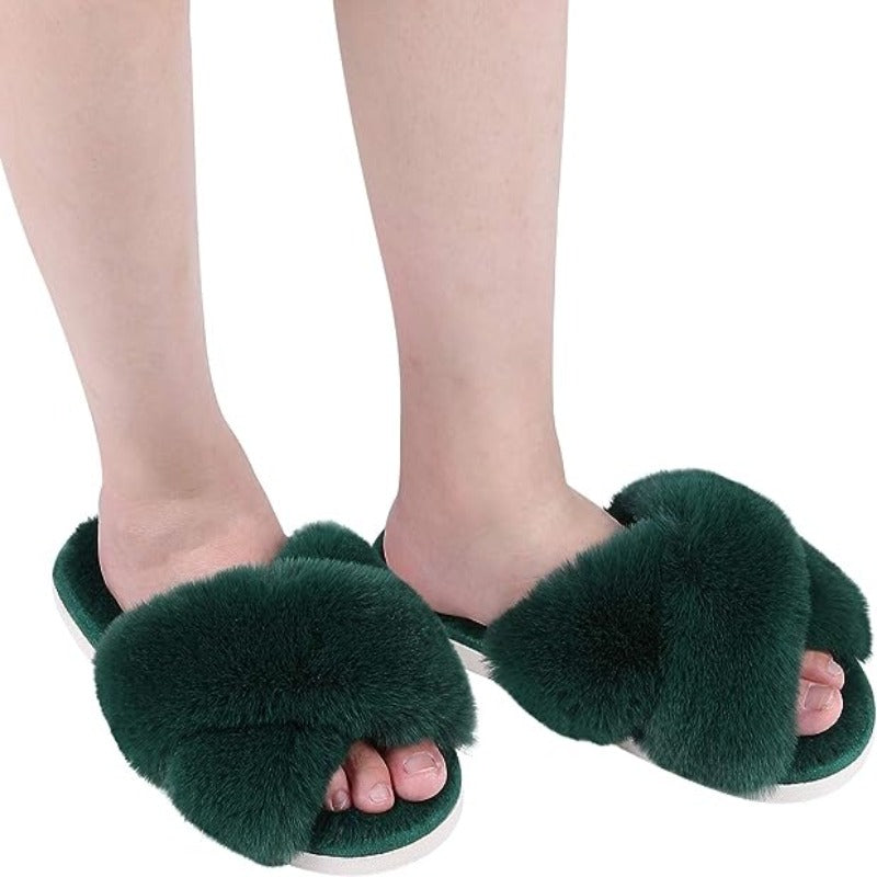 Comfy Cross Bands Slippers