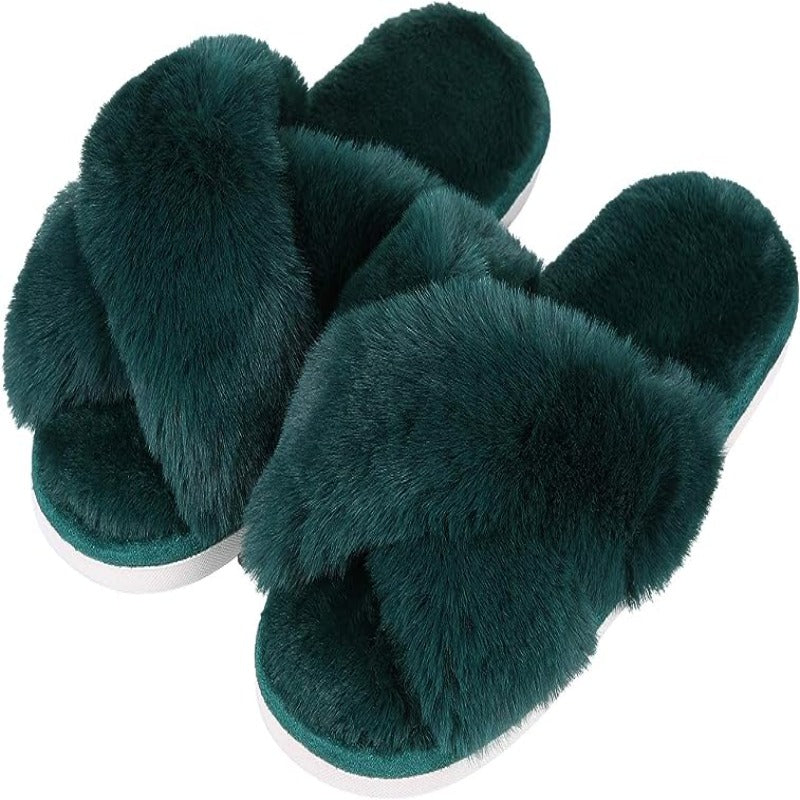 Comfy Cross Bands Slippers