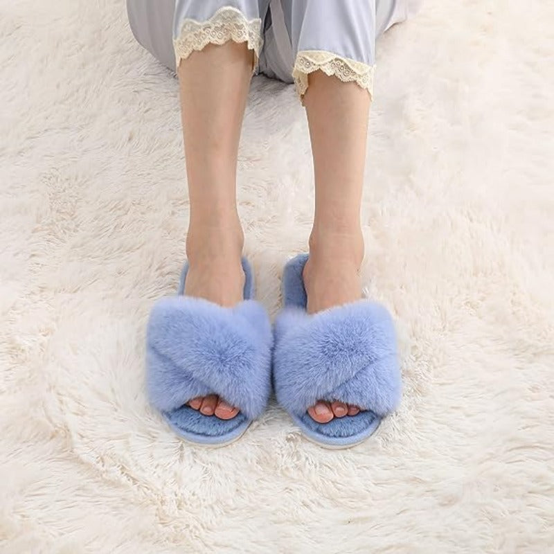 Comfy Cross Bands Slippers