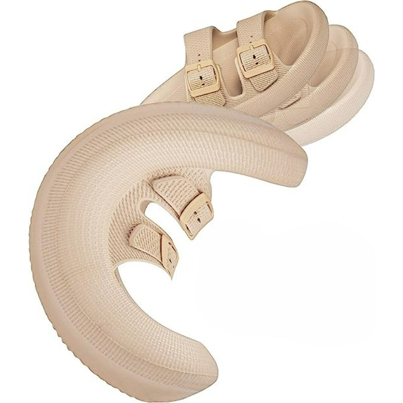 Flat Sandals With Double Buckle