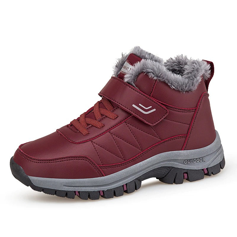 Unisex Leather Warm Hiking Shoes