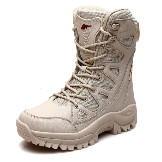 Plush Men Lace Up Casual High Top Snow Boots