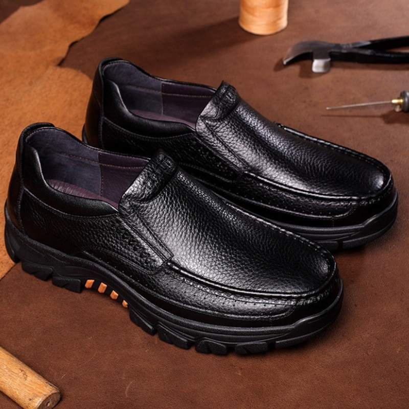 Genuine Leather Casual Slip-On Shoes