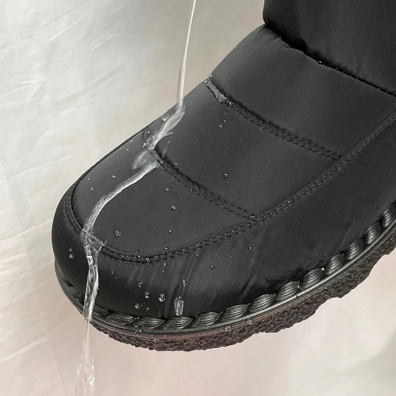 Waterproof Fur Snow Boots for Men