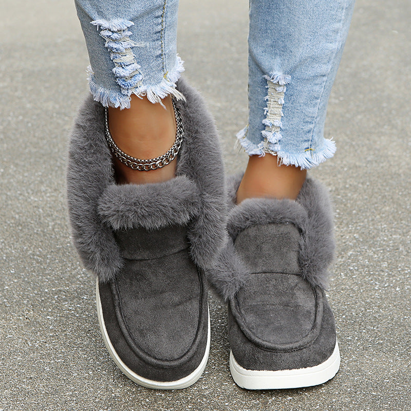 Winter Warm Ankle Plush Fur Boots