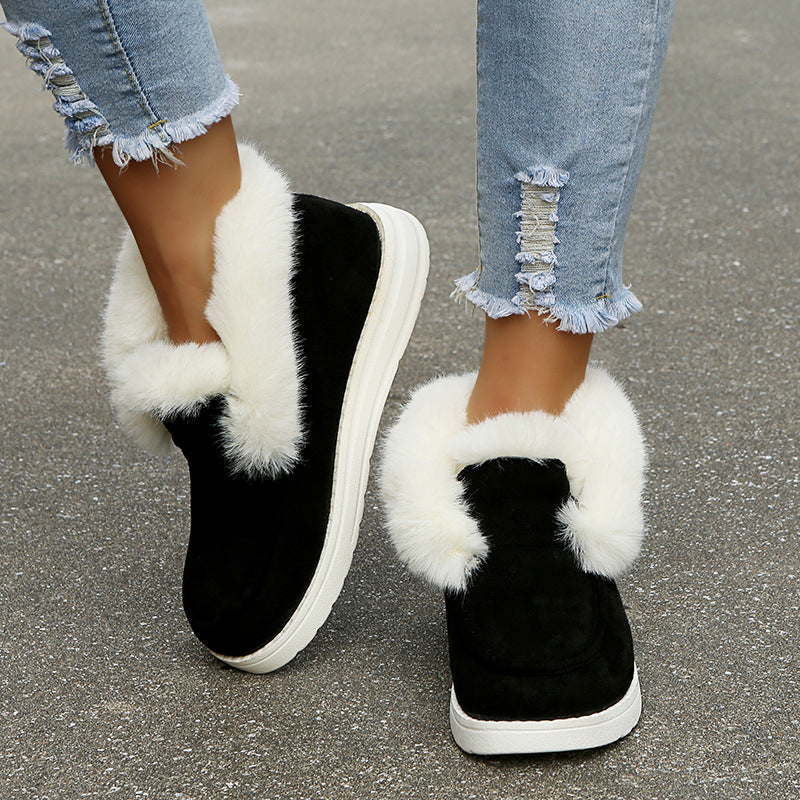 Winter Warm Ankle Plush Fur Boots