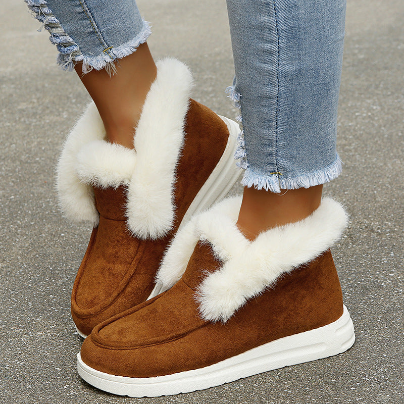 Winter Warm Ankle Plush Fur Boots