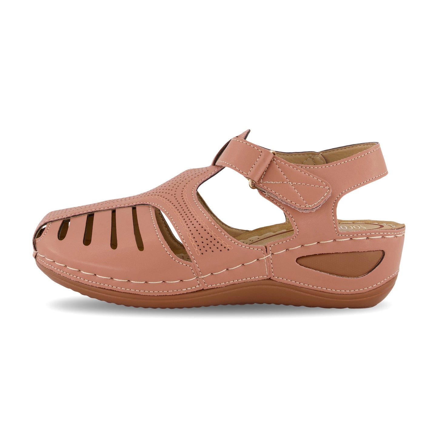 Lightweight Hook Loop Wedges Sandals