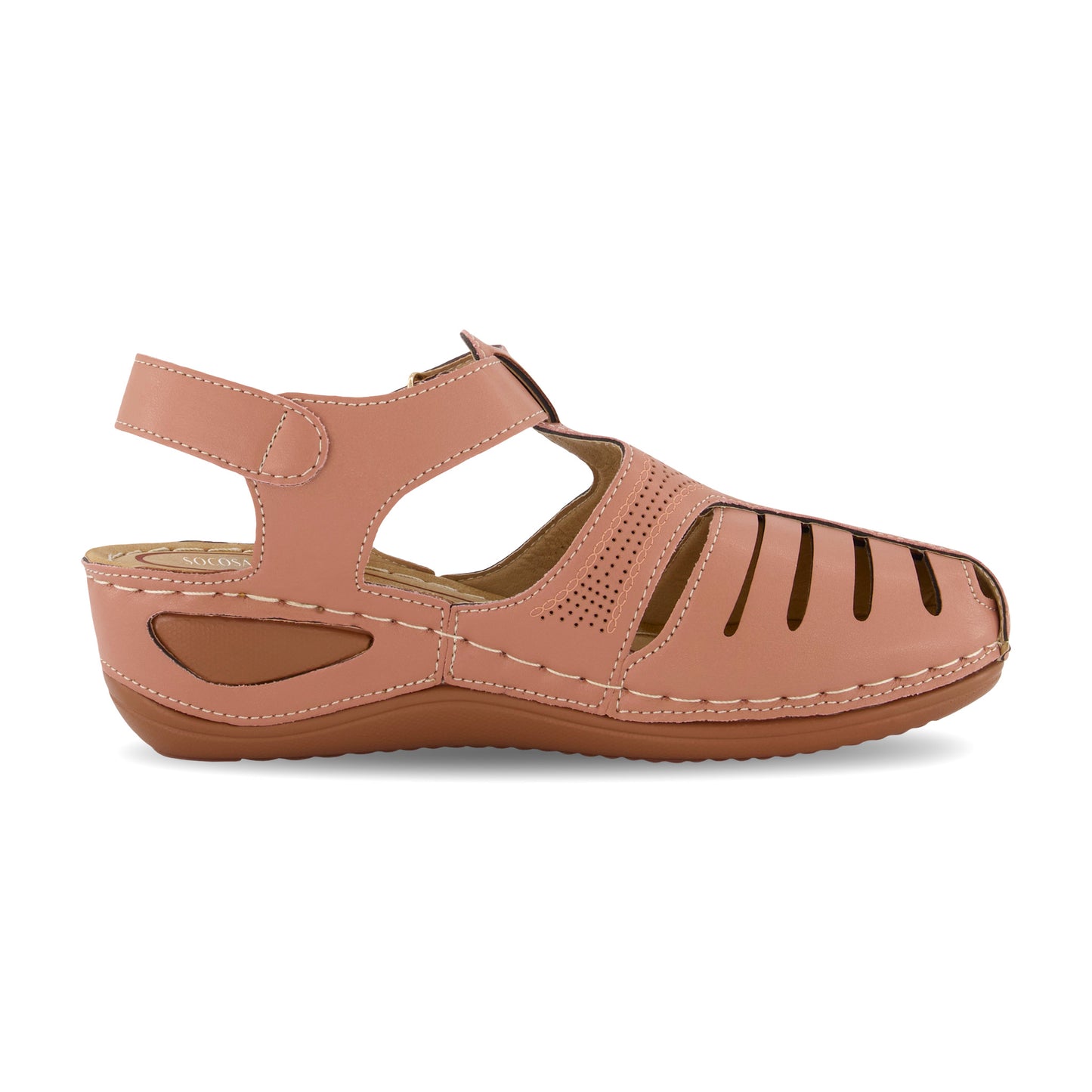 Lightweight Hook Loop Wedges Sandals