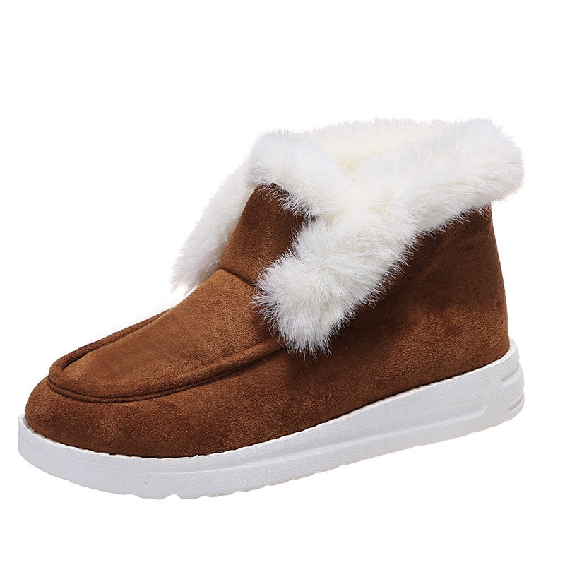 Winter Warm Ankle Plush Fur Boots