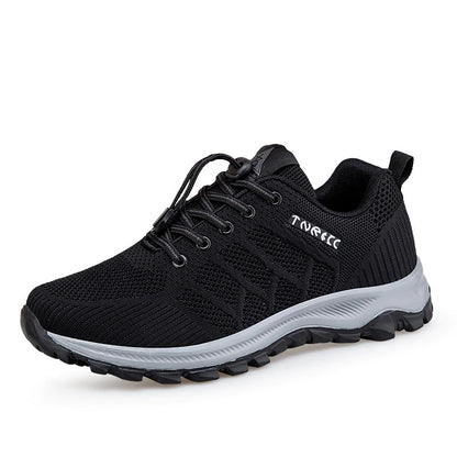 Mesh Lace-Up Casual Sneakers For Men