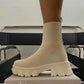 Knitted Slip on Winter Boots
