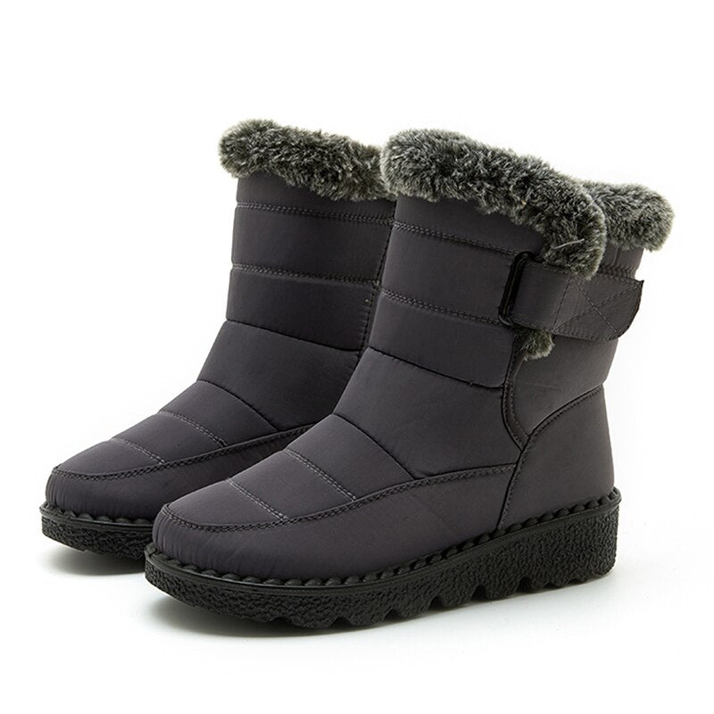 Waterproof Fur Snow Boots for Men