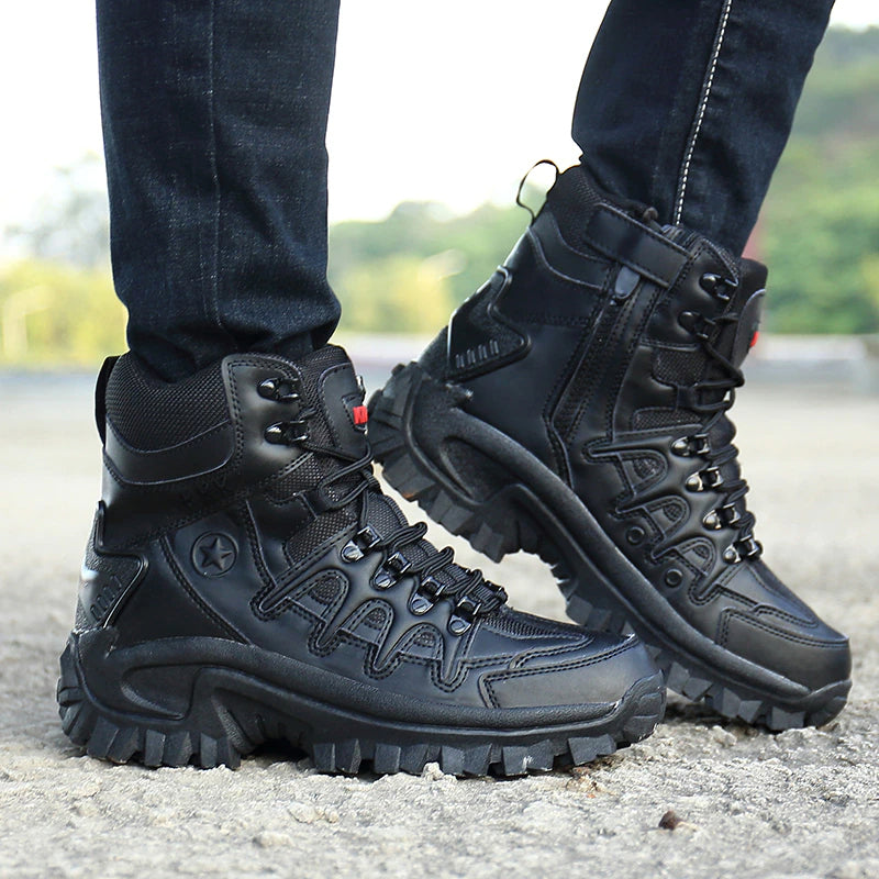 Mens Military Tactical Ankle Boots