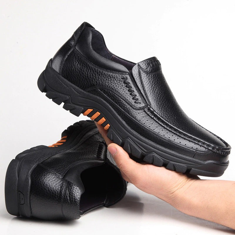 Genuine Leather Casual Slip-On Shoes