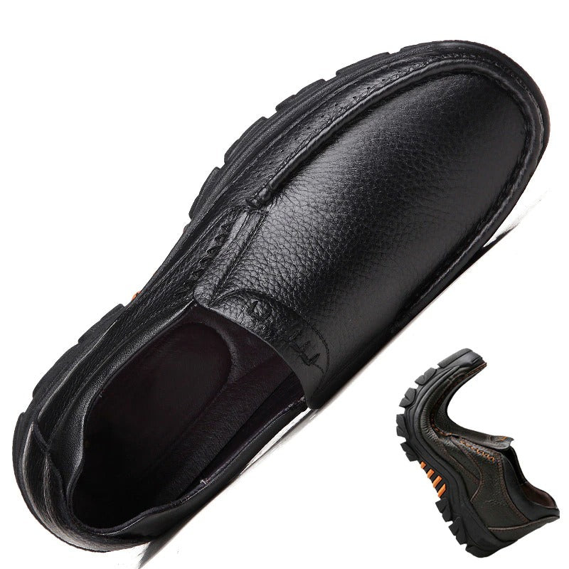Genuine Leather Casual Slip-On Shoes