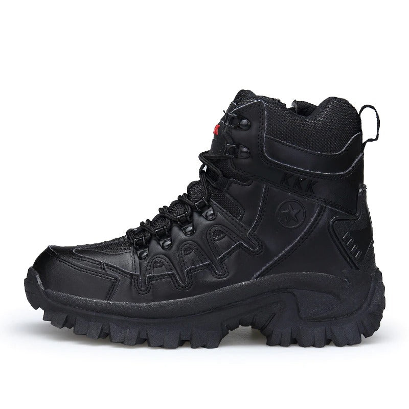 Solid Motorcycle Boots For Men