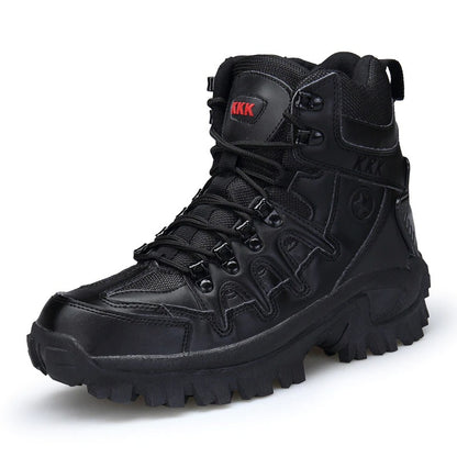 Solid Motorcycle Boots For Men